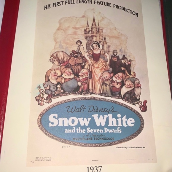 VINTAGE DISNEY PRINTS SNOW WHITE - Picture 4 of 9